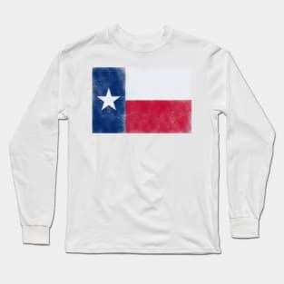 Texas Flag distressed Long Sleeve T-Shirt